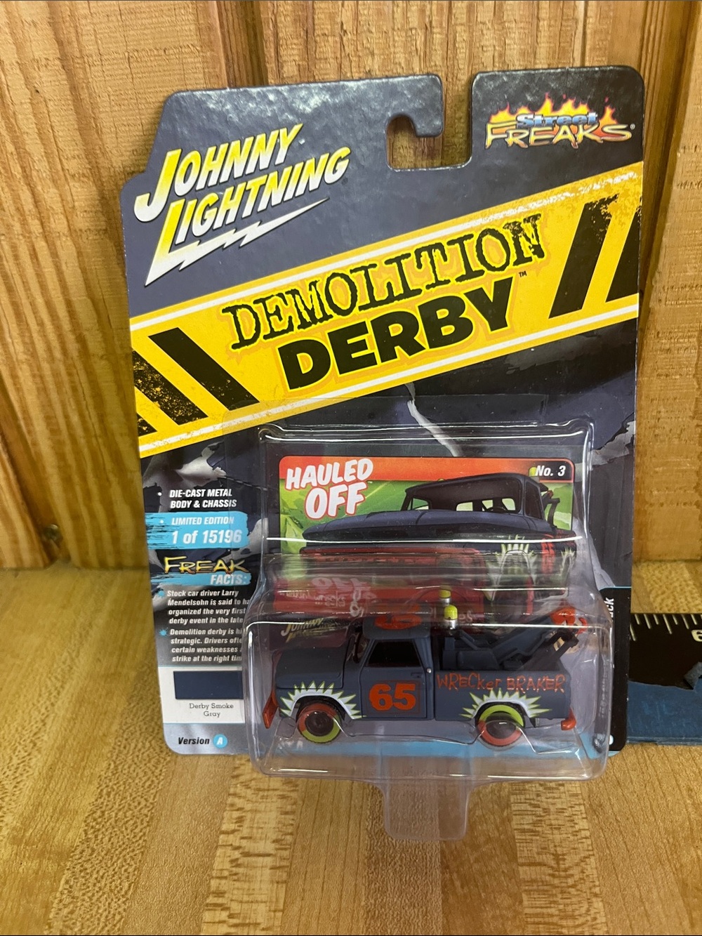 Johnny Lightning Demolition Derby Kids Toy Car - Gray